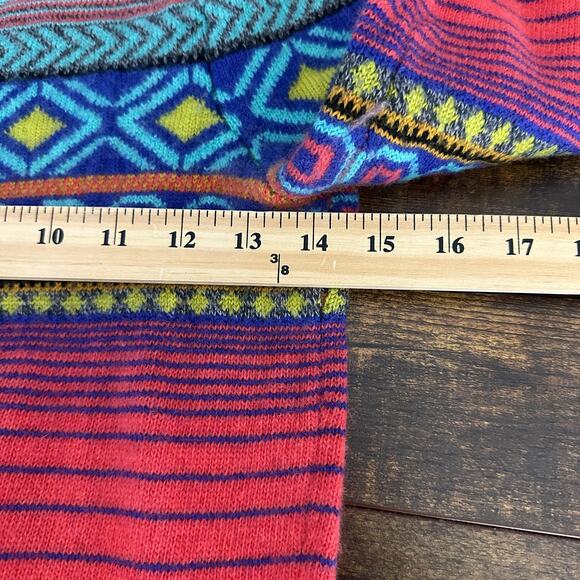 Neve sweater size small colorful merino lambswool angora pullover ski snow - Picture 5 of 9